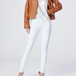 PAIGE Skyline Ankle Peg white skinny jeans size 31